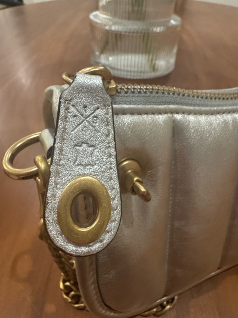 Coach Swinger 20 bag in silver - Picture 8 of 11